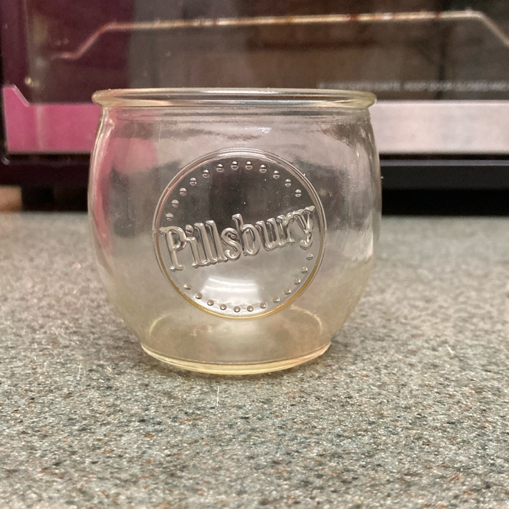 Glass by Pillsbury flour company
